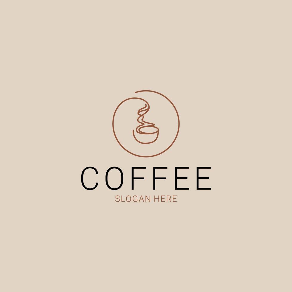 coffe negozio logo design icona modello vettore