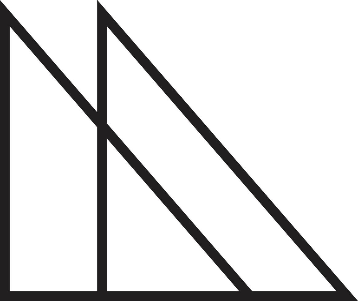 astratto triangolo montagna logo illustrazione nel di moda e minimo stile vettore