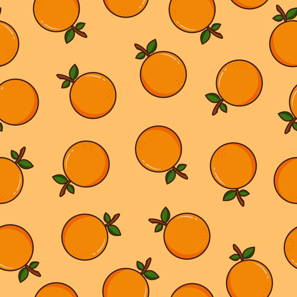 arancia senza soluzione di continuità modello arancia sfondo vettore