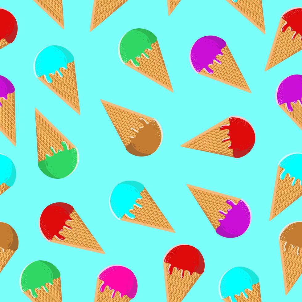 seamless pattern di gelato vettore