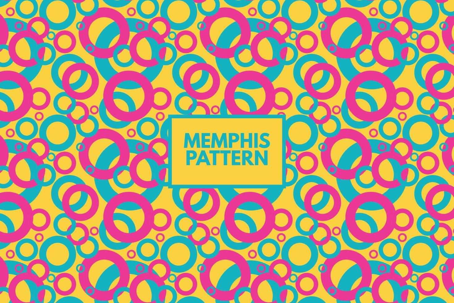 geometrico cerchio colorato forme. Memphis retrò anni 80 anni 90 stile. astratto modello. senza soluzione di continuità ripetere vettore modello