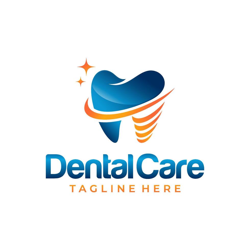 creativo dentale clinica logo vettore. astratto dentale simbolo icona con moderno design stile vettore