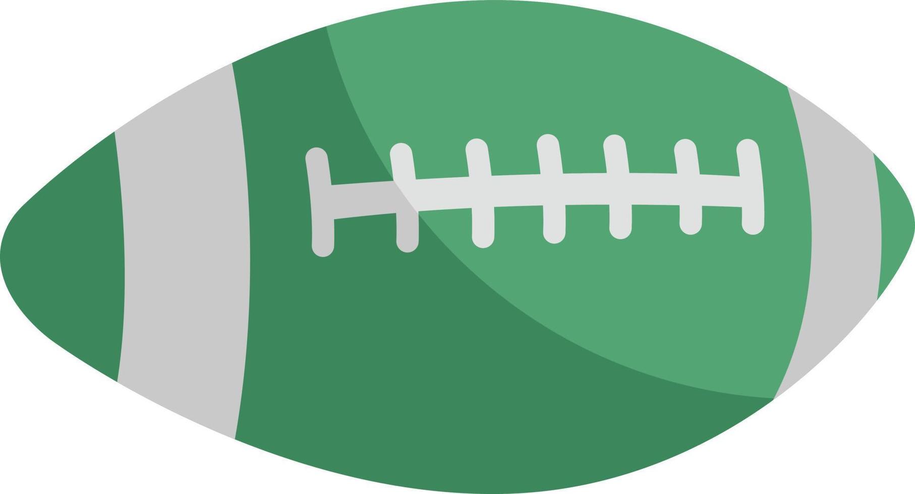 verde Rugby sfera, illustrazione, su un' bianca sfondo. vettore