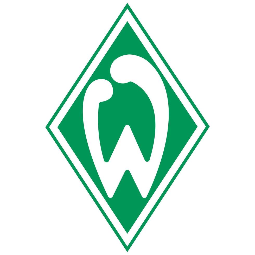 francoforte am principale, Germania - 23.10.2022 logo di il Tedesco calcio club più brema. vettore Immagine.