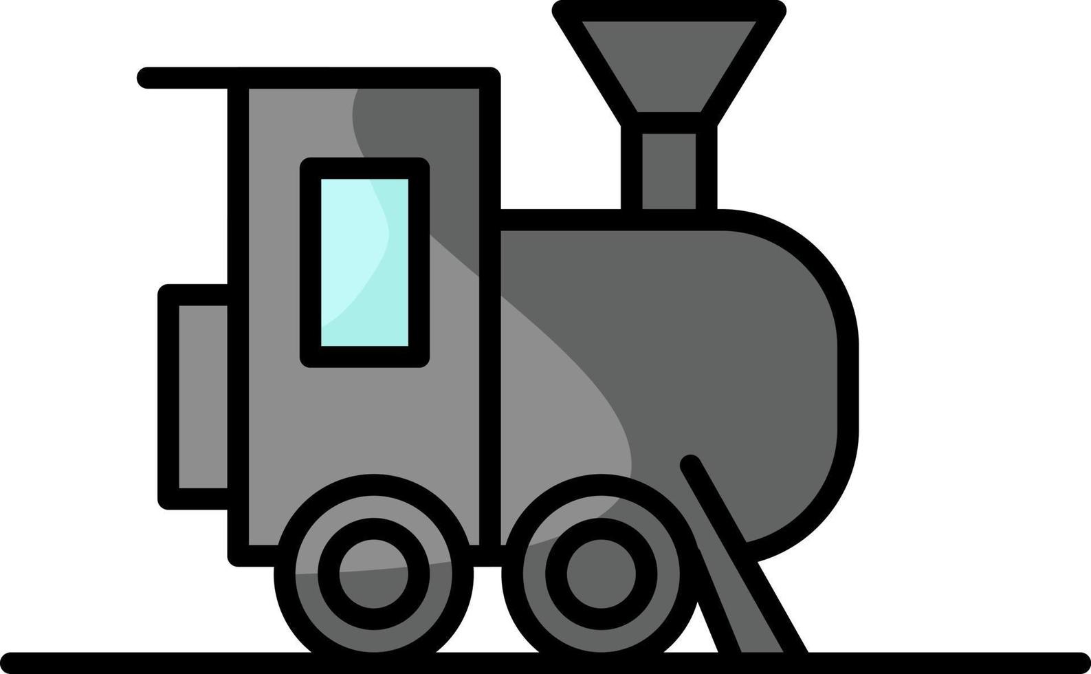 divertimento parco treno, illustrazione, vettore su un' bianca sfondo.