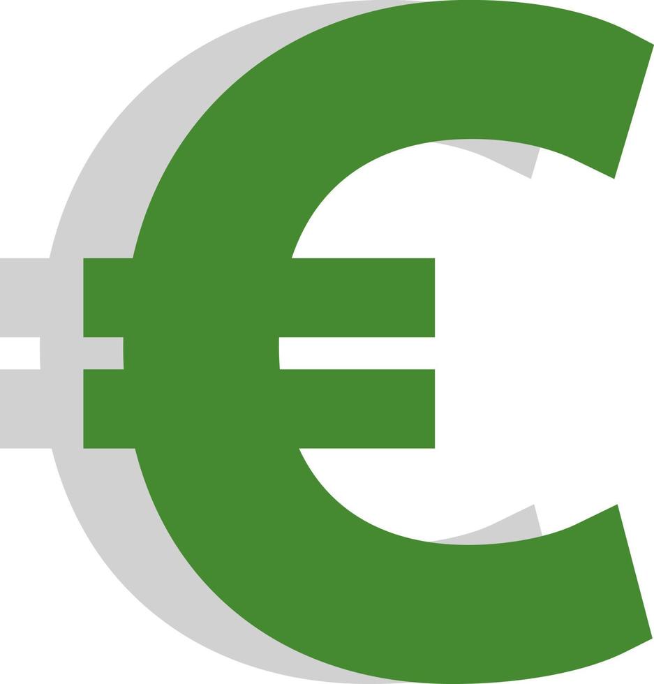 bancario Euro, illustrazione, vettore su un' bianca sfondo.
