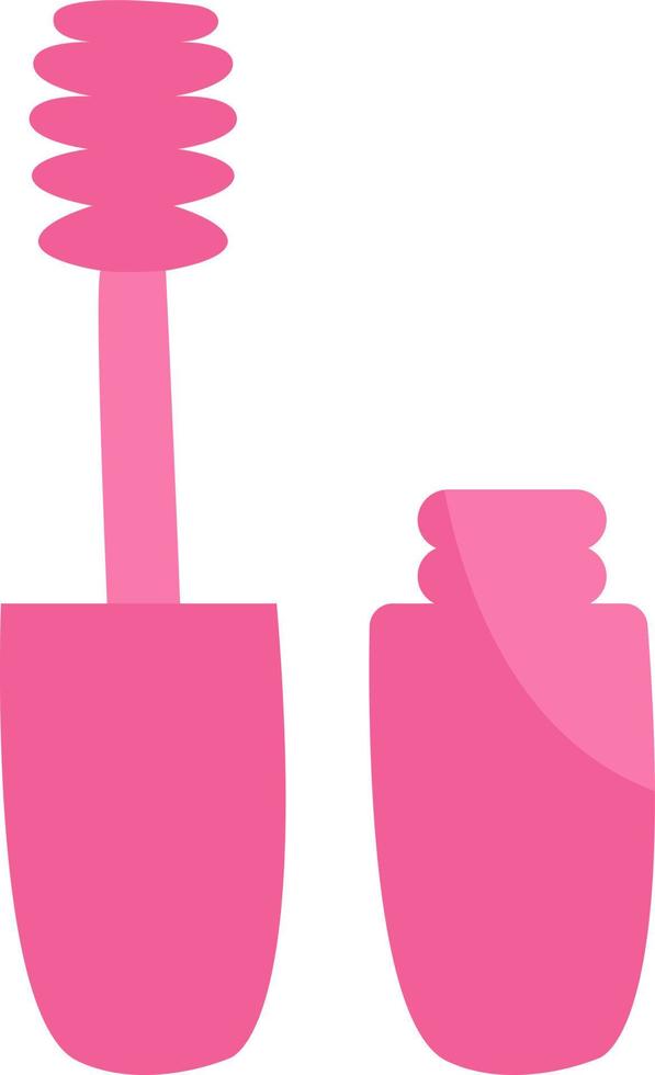 rosa cosmetico mascara, illustrazione, vettore su un' bianca sfondo.