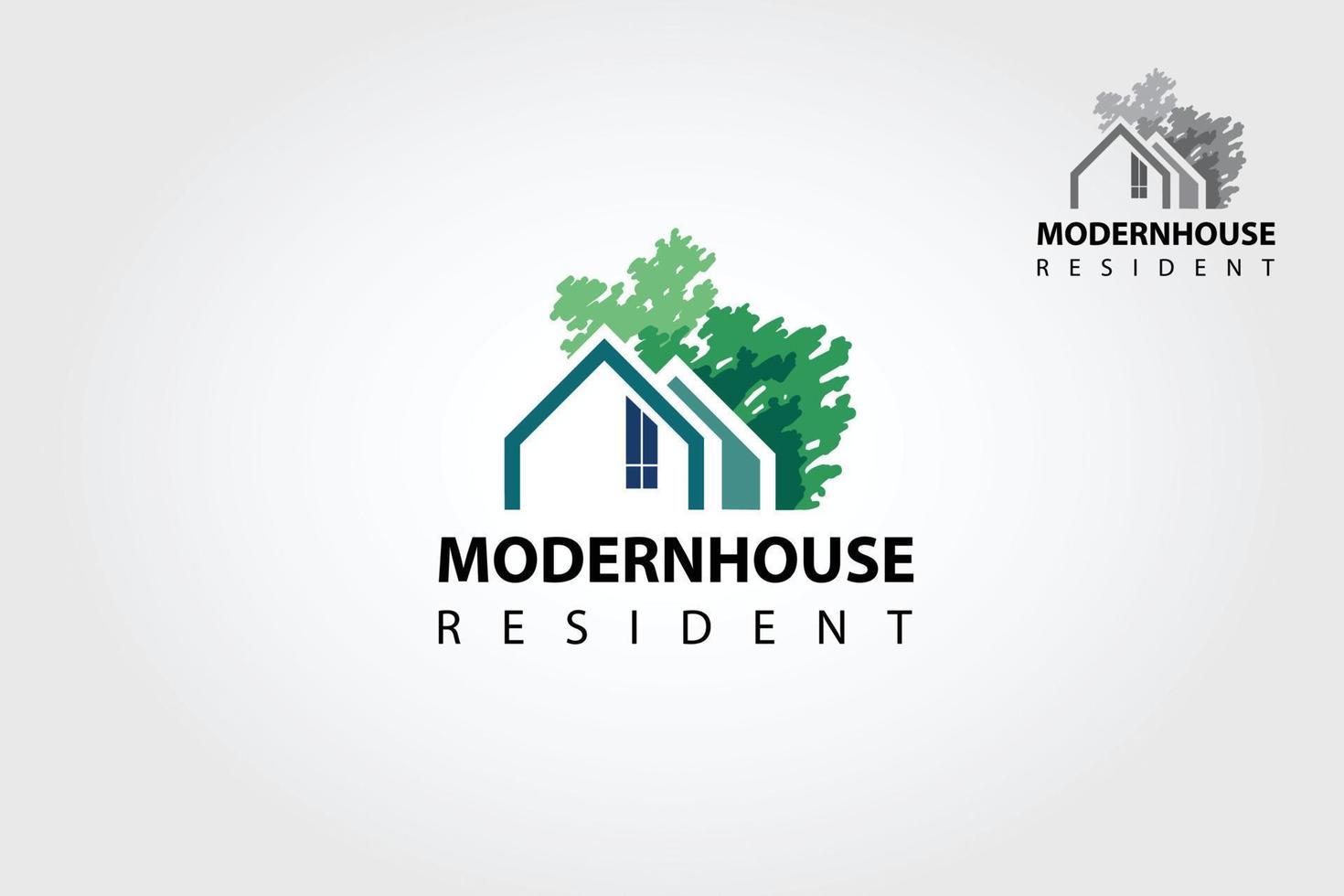 moderno Casa residente vettore logo modello. è bene per simboleggiare un' proprietà o alloggiamento attività commerciale. vettore logo illustrazione.