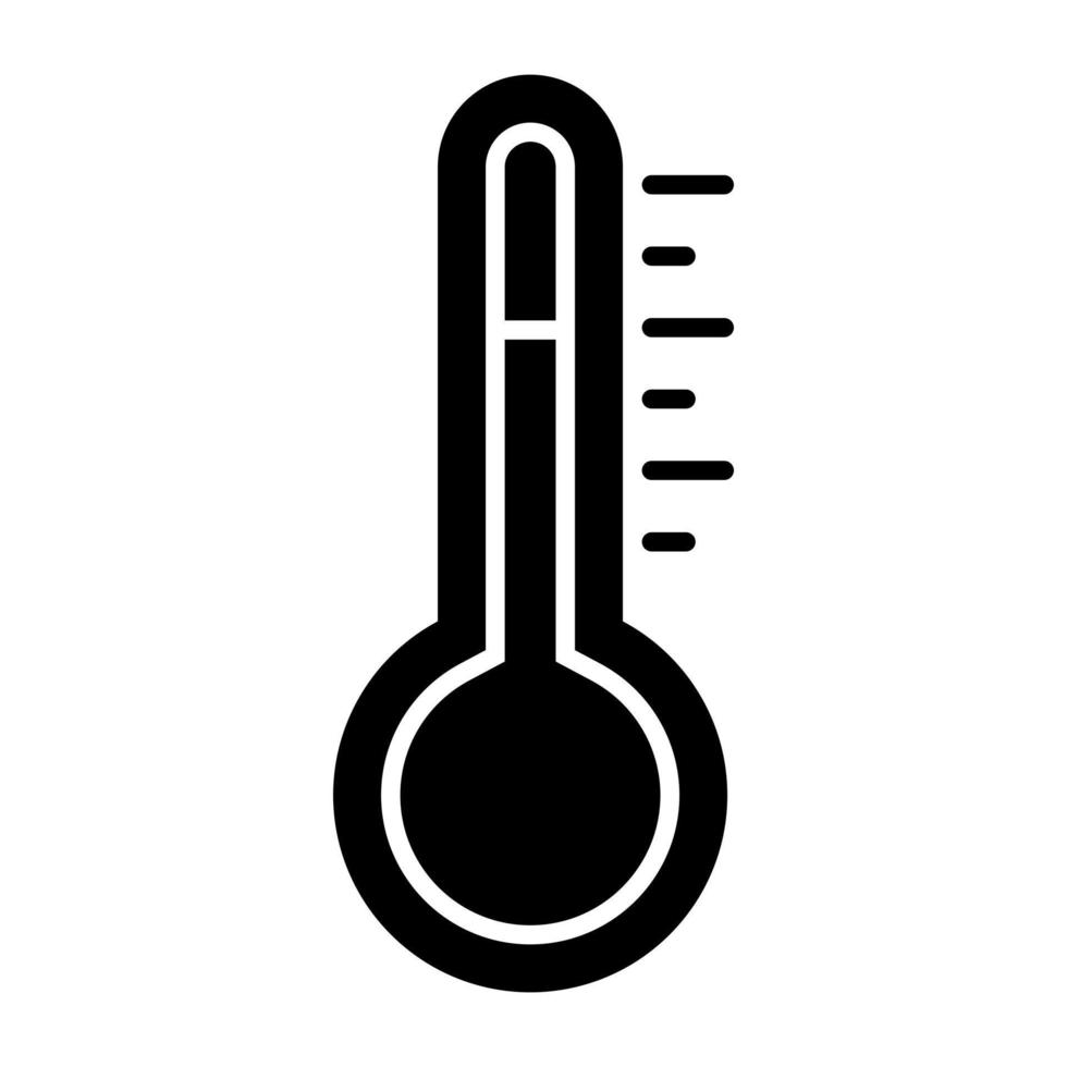 un'icona di design modificabile del termometro vettore