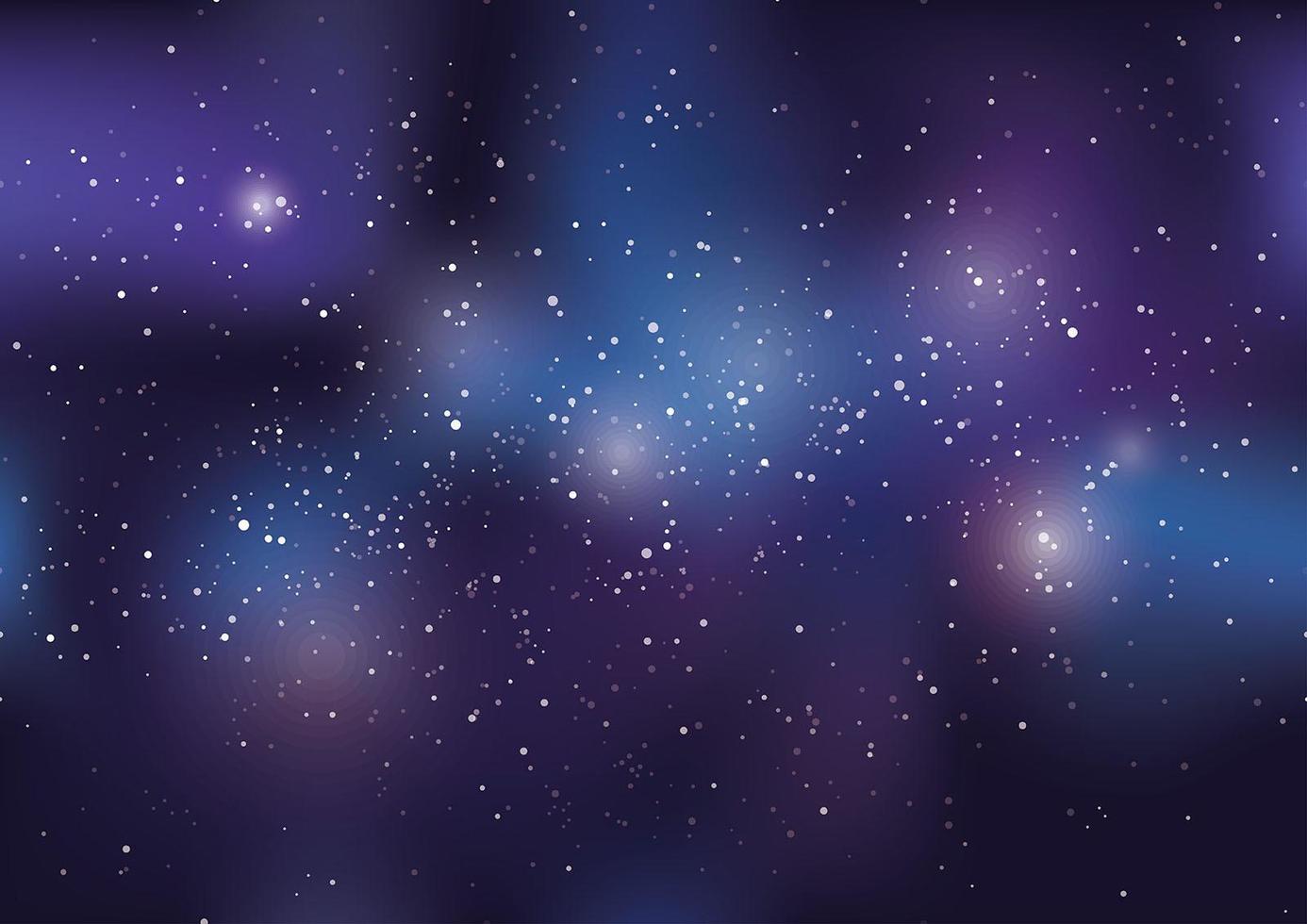 sfondo dell'universo pieno di stelle e nebulose vettore