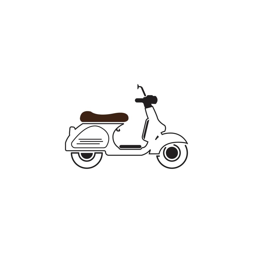 scooter icona vettore illustrazione design