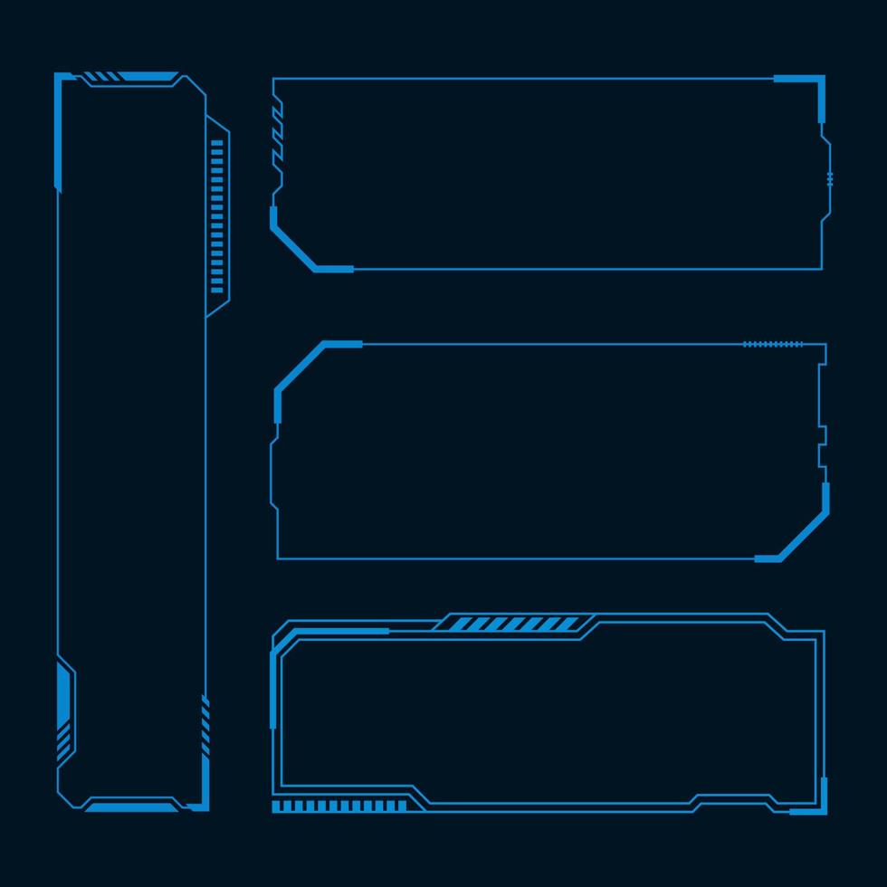 illustrazione futuristica dell'interfaccia utente vettore