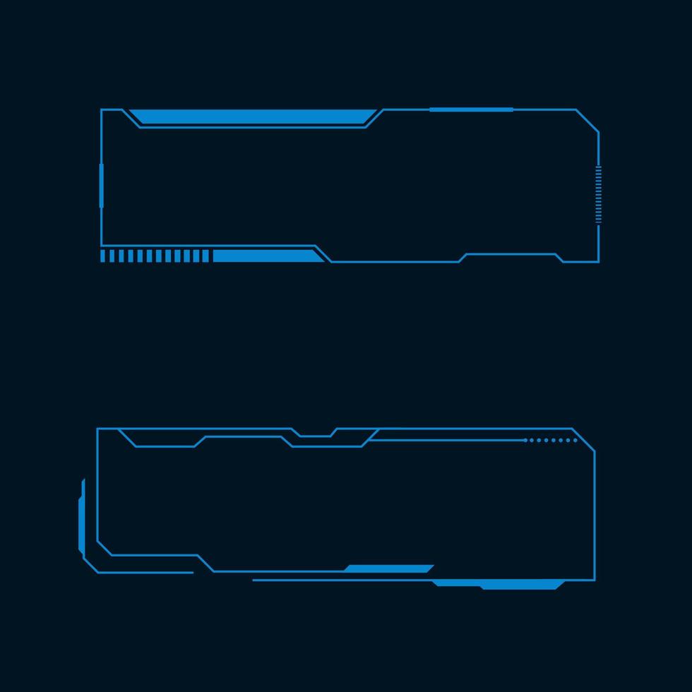 illustrazione futuristica dell'interfaccia utente vettore