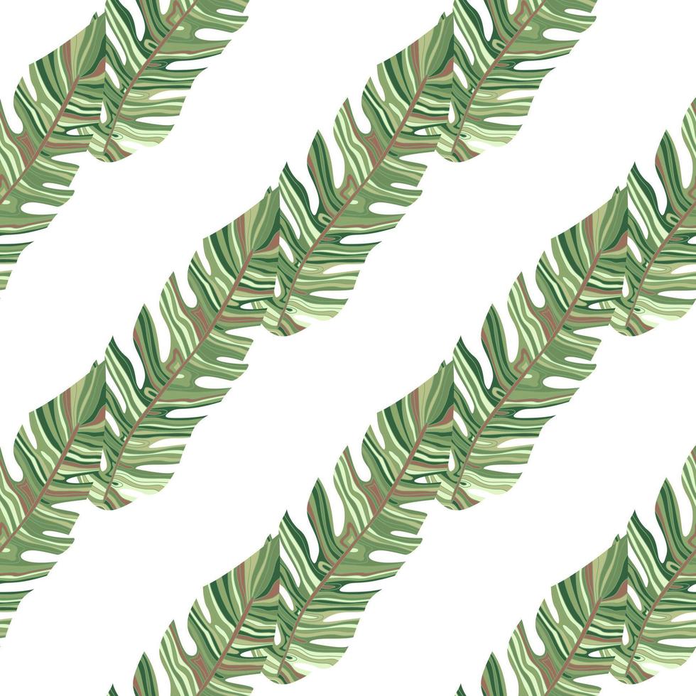 grafico esotico pianta fogliame senza soluzione di continuità modello. tropicale modello, palma le foglie senza soluzione di continuità floreale sfondo. foglia sfondo. vettore