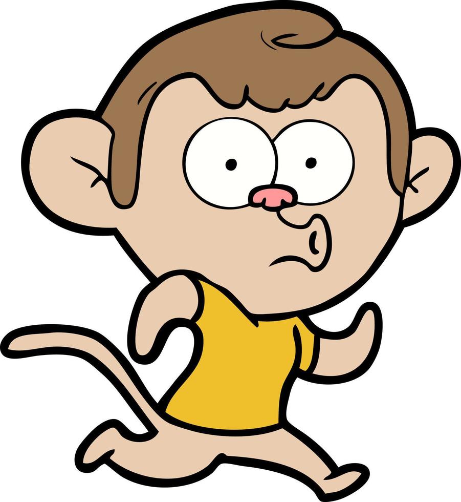 cartone animato scimmia fischio vettore