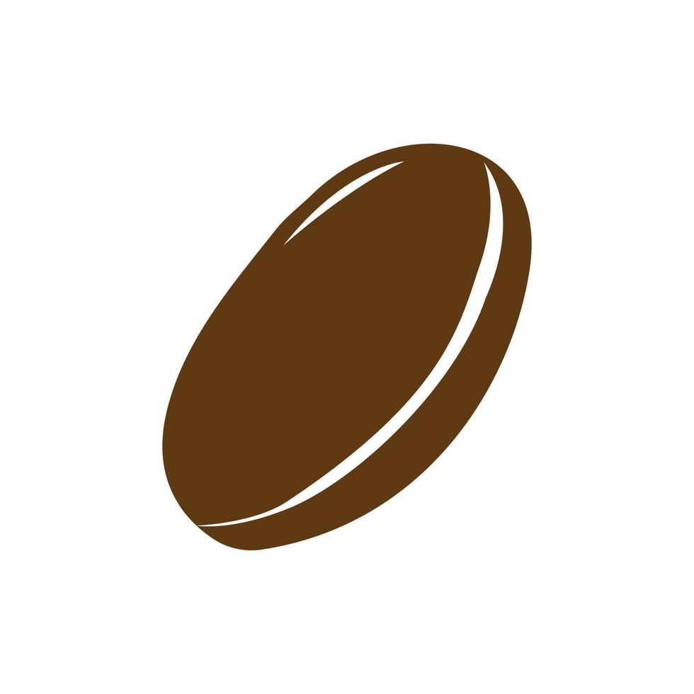 logo del chicco di caffè vettore