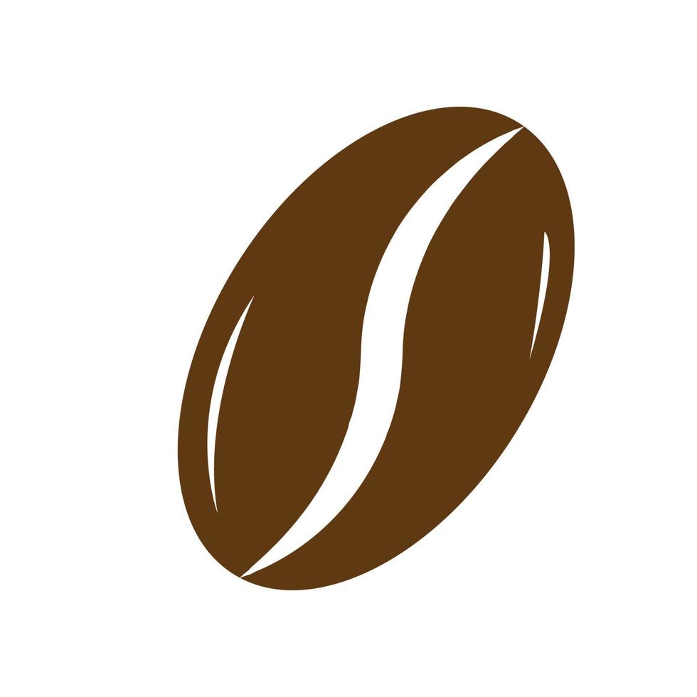 logo del chicco di caffè vettore