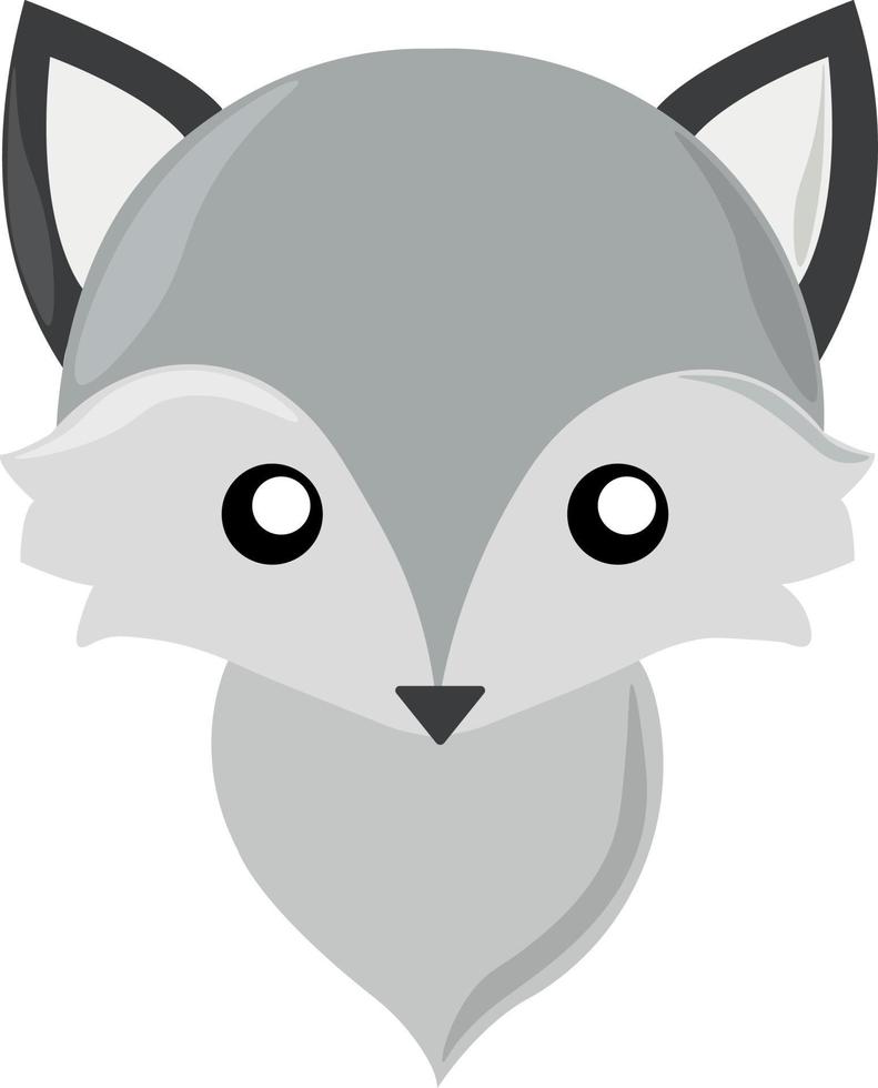 Wolfs testa, illustrazione, vettore su bianca sfondo.