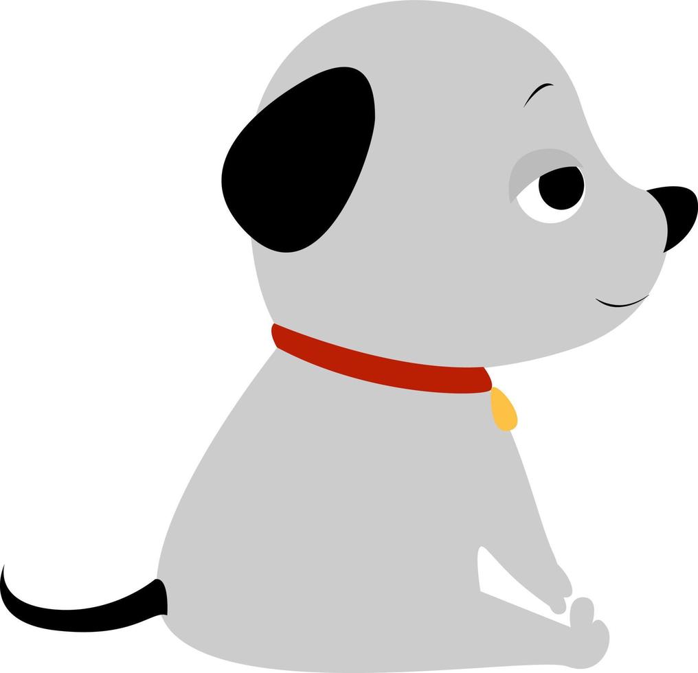 poco cane, illustrazione, vettore su bianca sfondo.