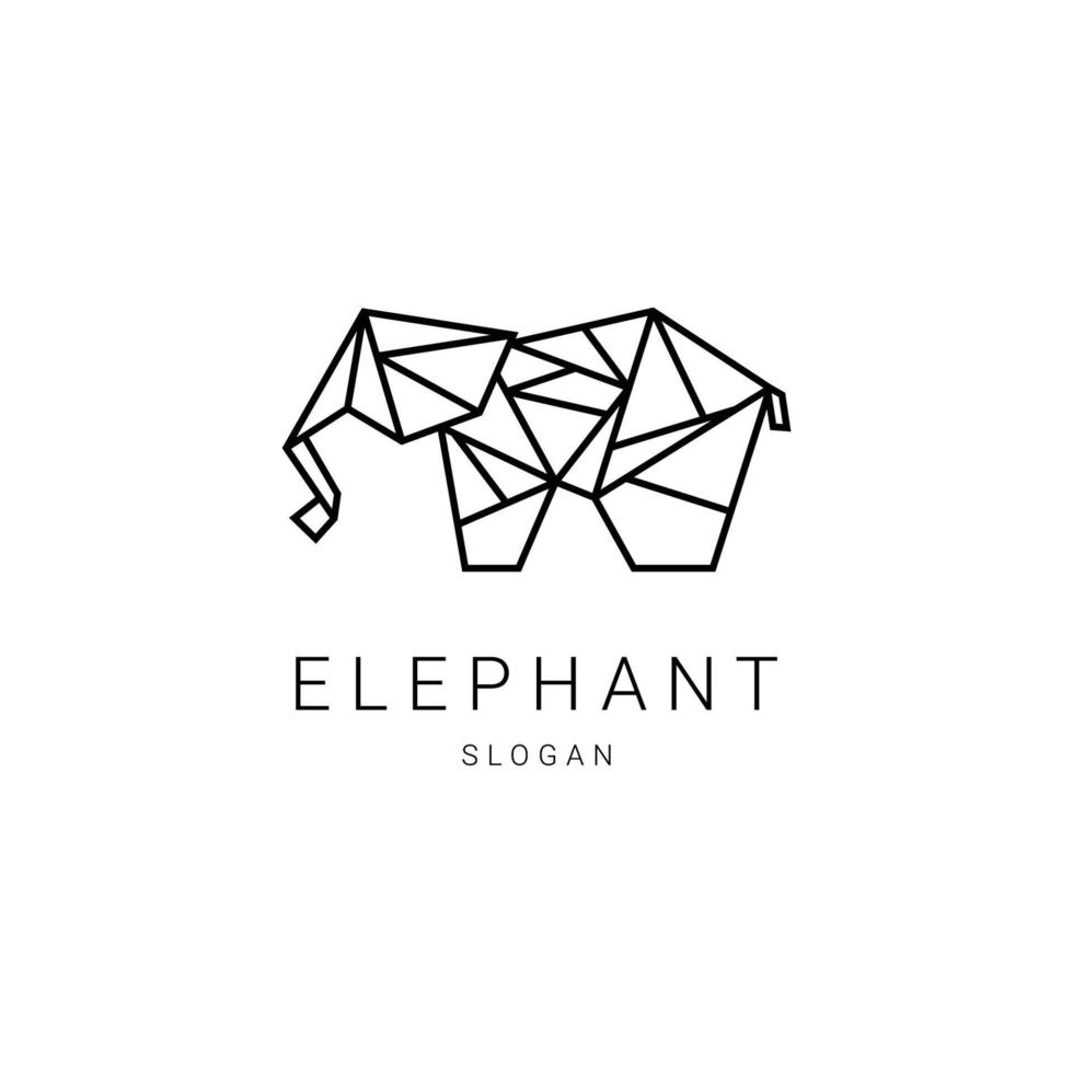 elefante logo icona design vettore
