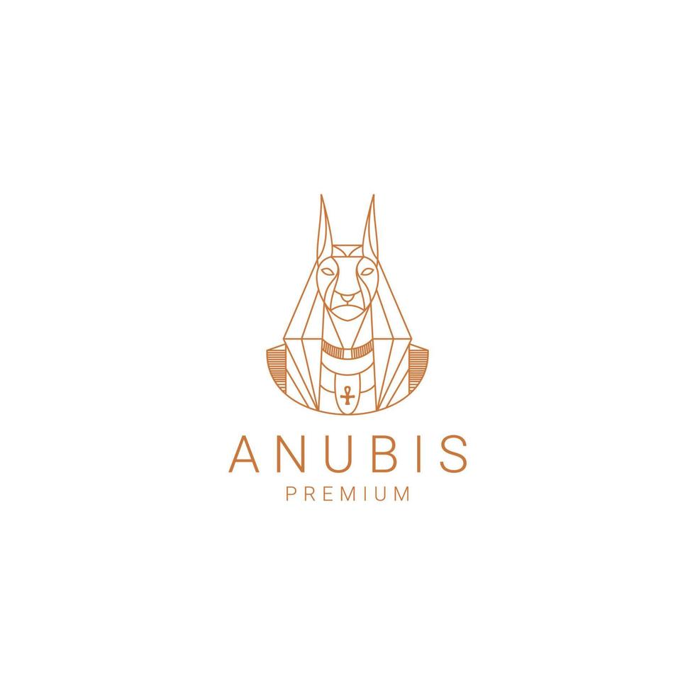 anubis logo design icona vettore