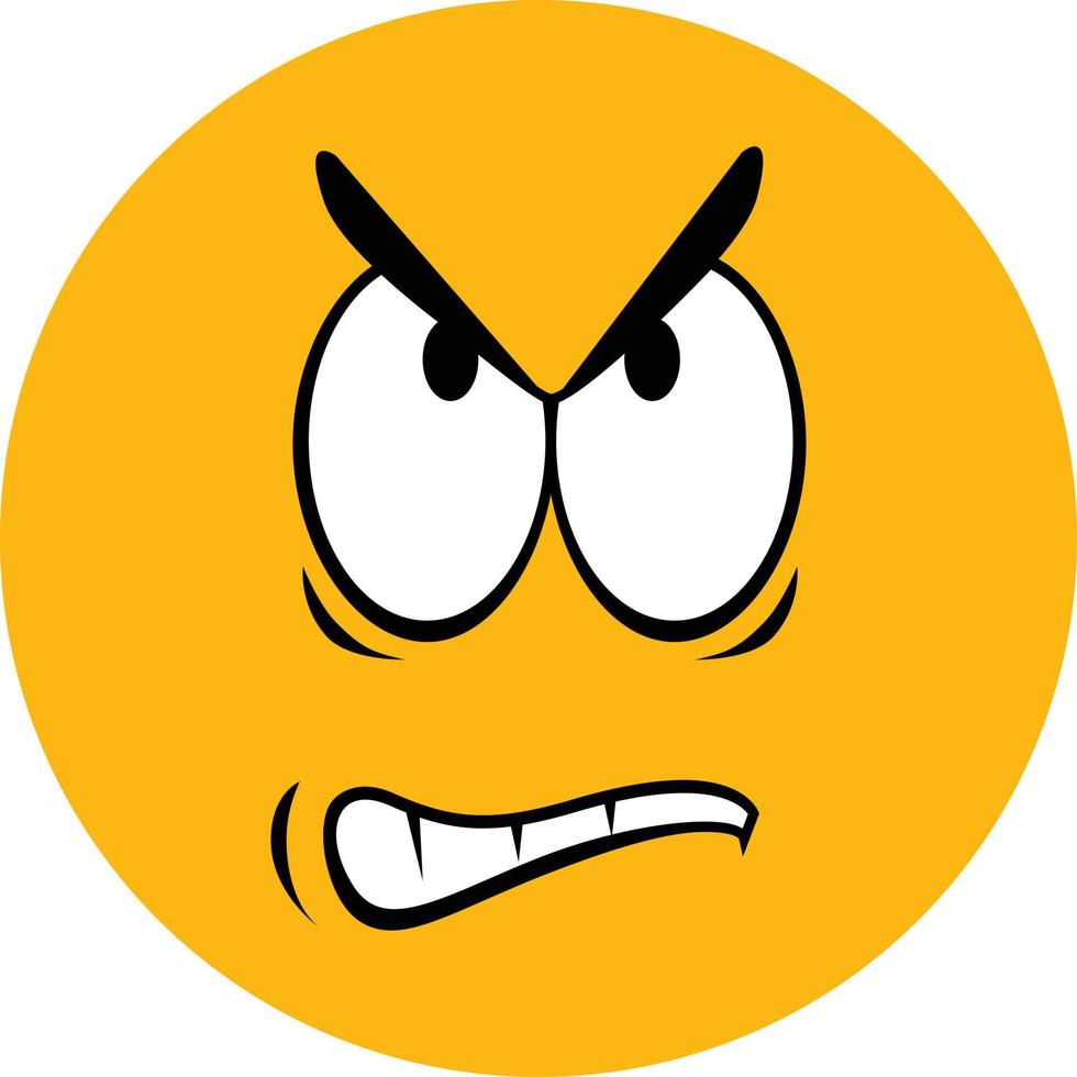 arrabbiato emoji illustrazione vettore