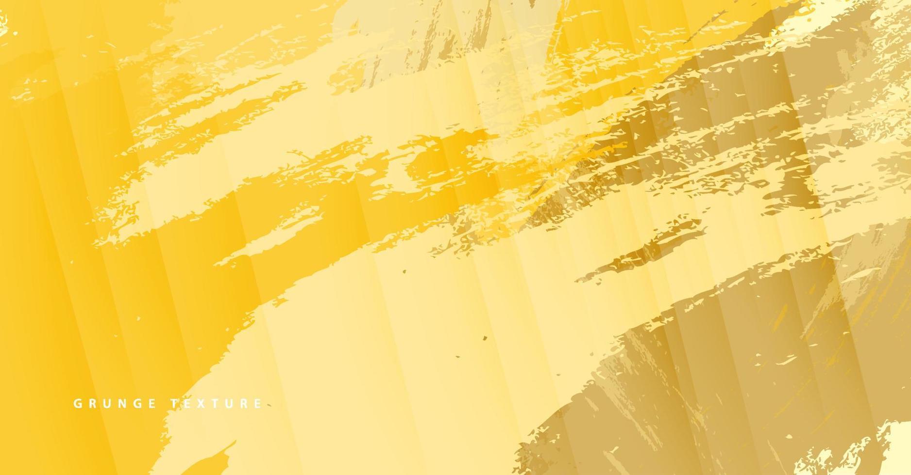 astratto pennello giallo colore sfondo vettore