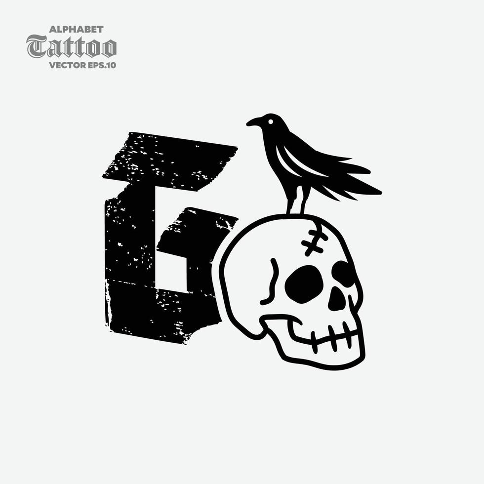 alfabeto g cranio logo vettore