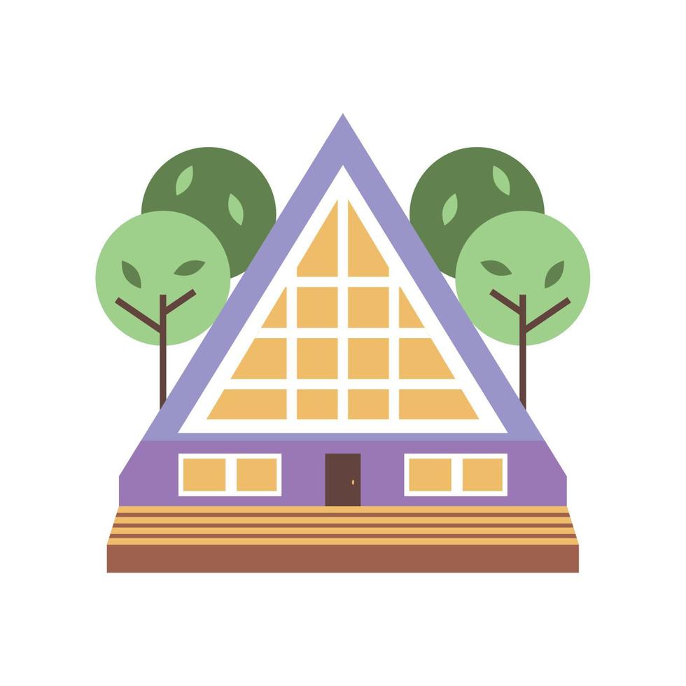 Casa triangolo forma vettore