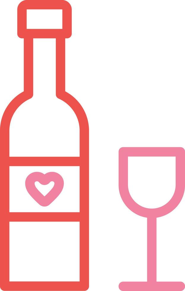 vino e vino bicchiere, illustrazione, vettore su un' bianca sfondo.