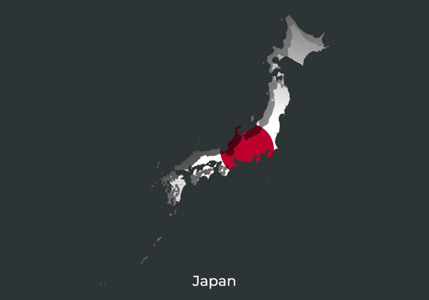 Giappone bandiera. carta tagliare stile design di ufficiale mondo bandiera. in forma per striscione, sfondo, manifesto, anniversarry modello, Festival vacanza, indipendente giorno. vettore eps 10