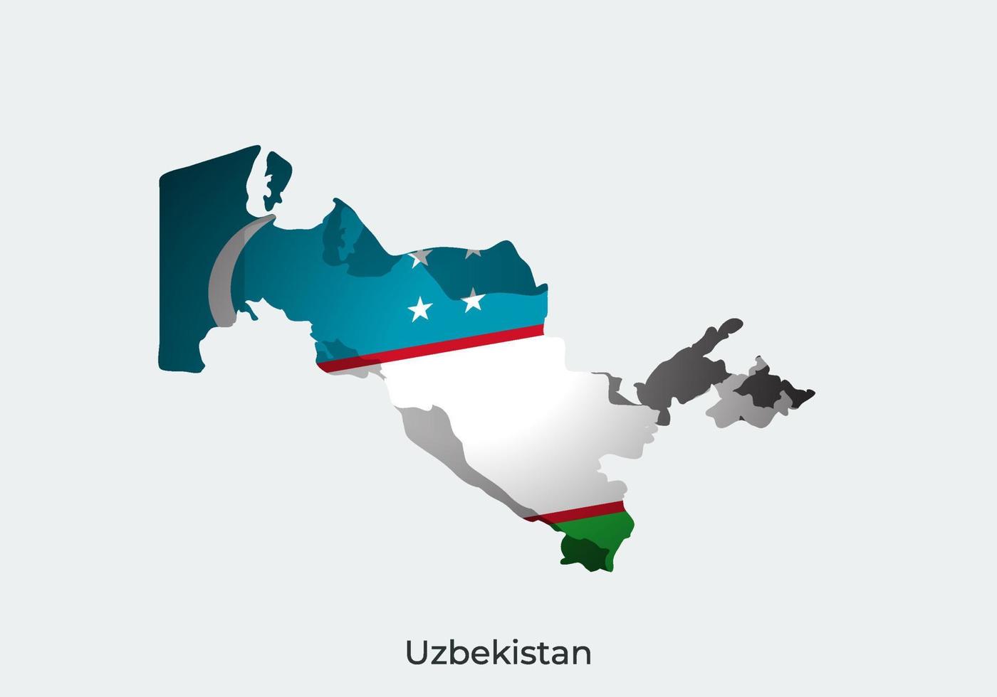 Uzbekistan bandiera. carta tagliare stile design di ufficiale mondo bandiera. carta geografica concetto. in forma per striscione, sfondo, manifesto, anniversarry modello, Festival vacanza, indipendente giorno. vettore eps 10