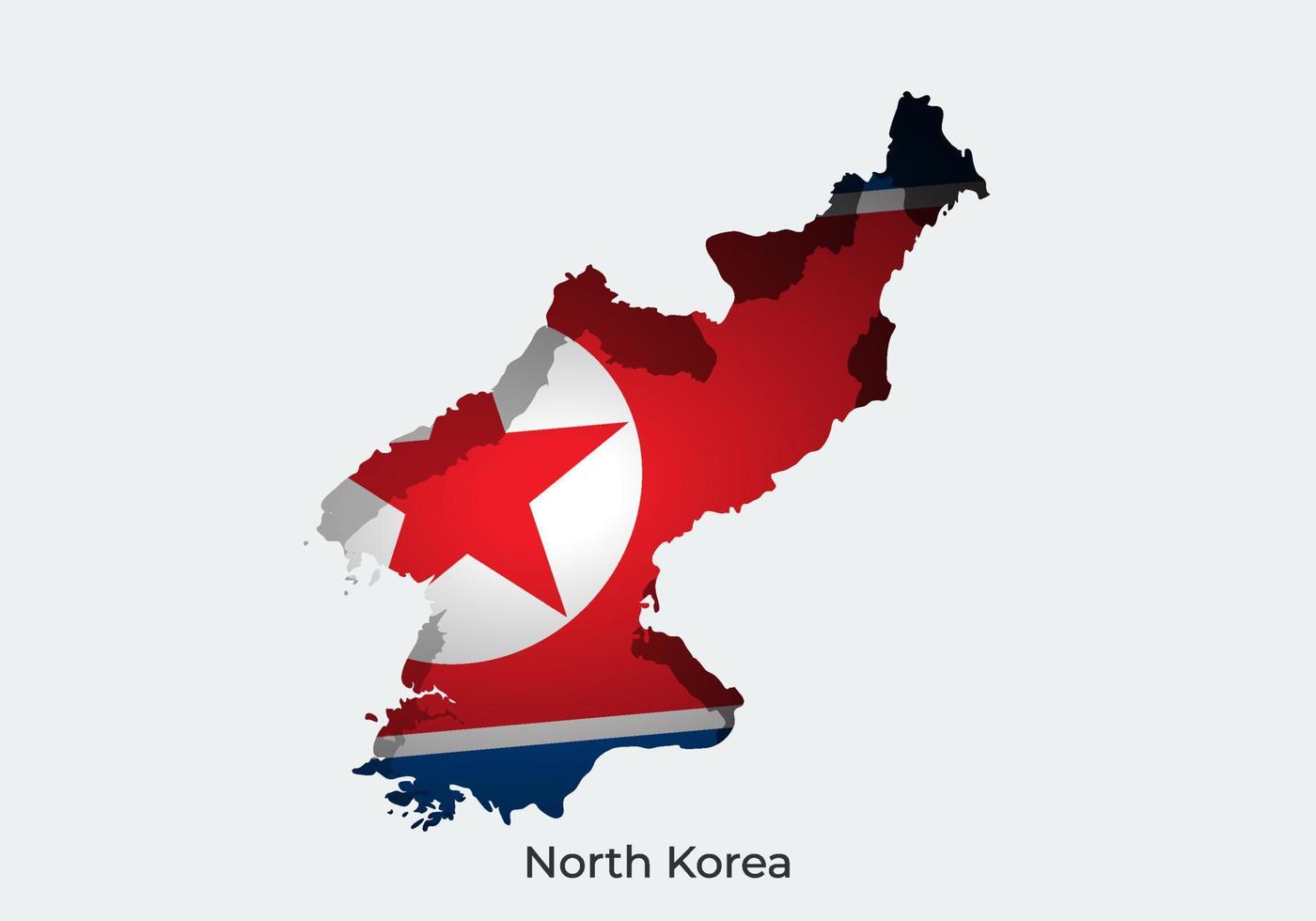 nord Corea bandiera. carta tagliare stile design di ufficiale mondo bandiera. in forma per striscione, sfondo, manifesto, anniversarry modello, Festival vacanza, indipendente giorno. vettore eps 10