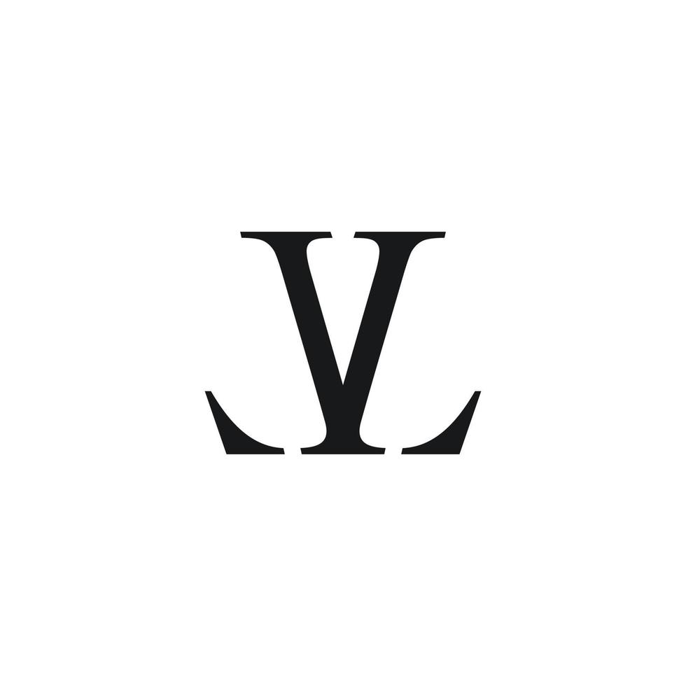 astratto vl lv iniziali lettera monogramma vettore logo design