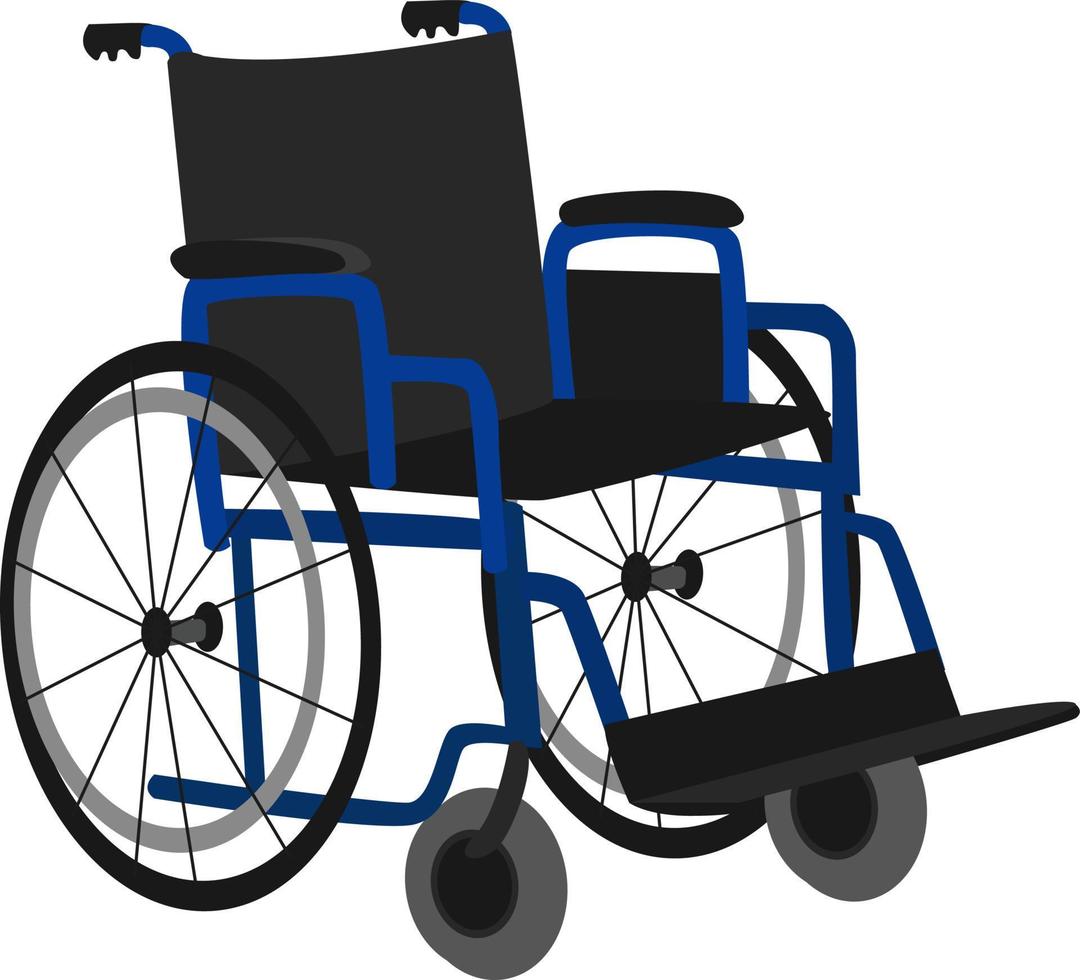 Disabilitato carrozza, illustrazione, vettore su bianca sfondo