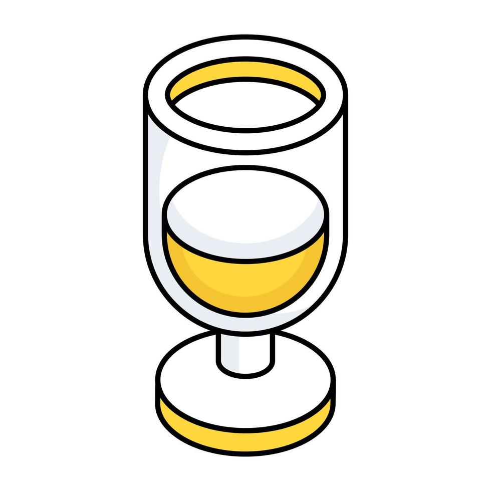 un modificabile design icona di bevanda bicchiere vettore