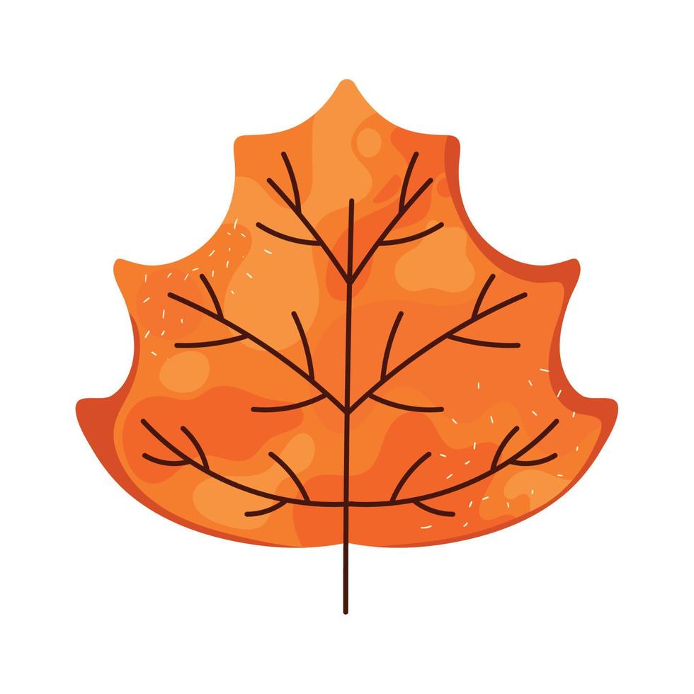 stagione autunnale delle foglie d'arancio vettore