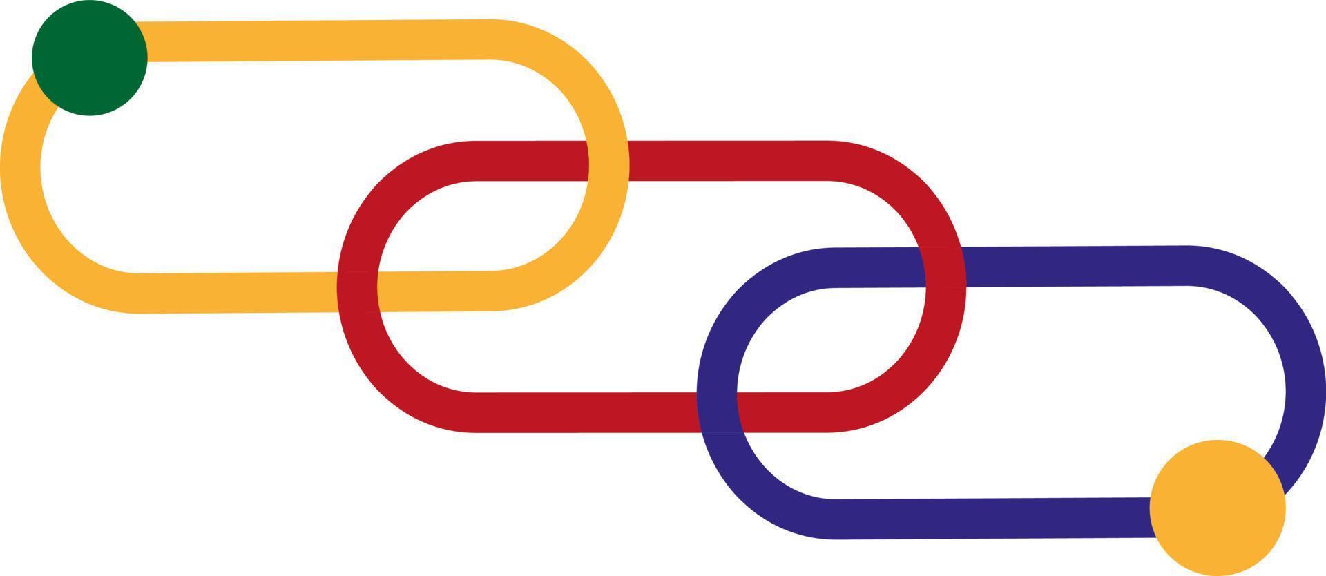 tre orizzontale figure logo, illustrazione, vettore su un' bianca sfondo.
