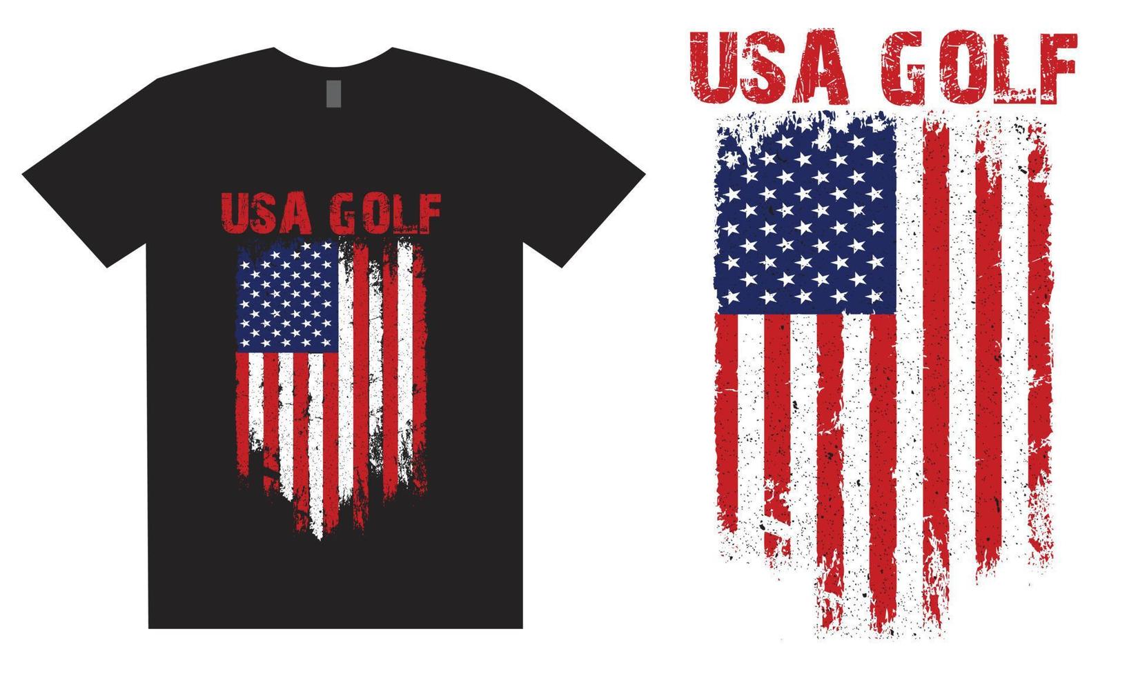 Stati Uniti d'America oro t camicia design vettore