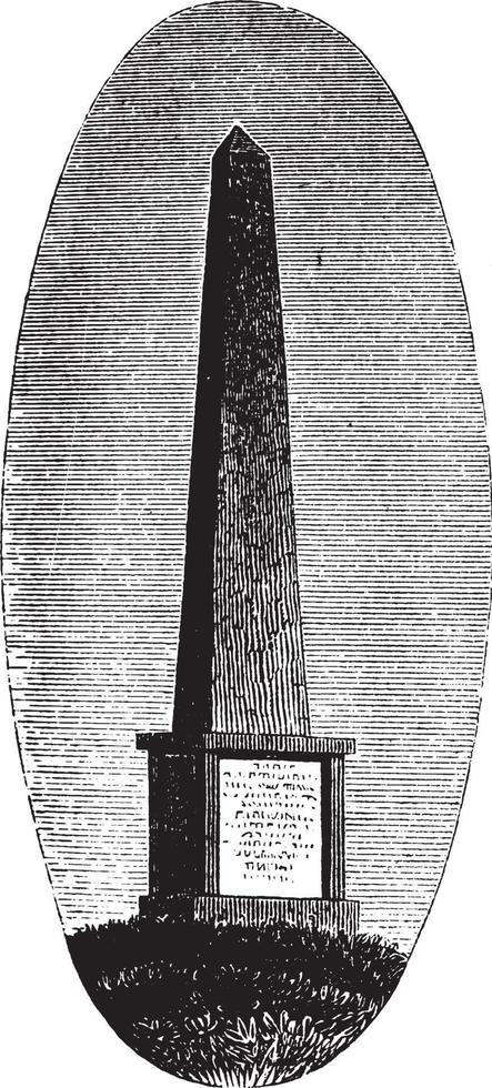 perry monumento, vintage illustrazione vettore