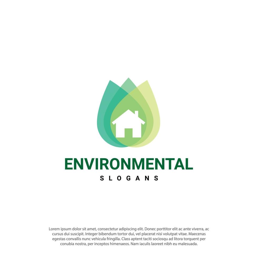 naturale foglia logo, foglia Casa, verde Casa finestra icona, eco costruzione, moderno logo foglia, ambientale logo design vettore