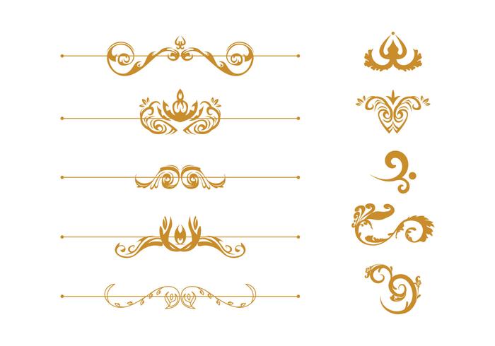 vettore scrollwork gratuito