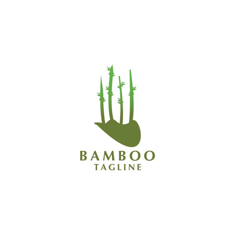 bambù logo design modello - vettore