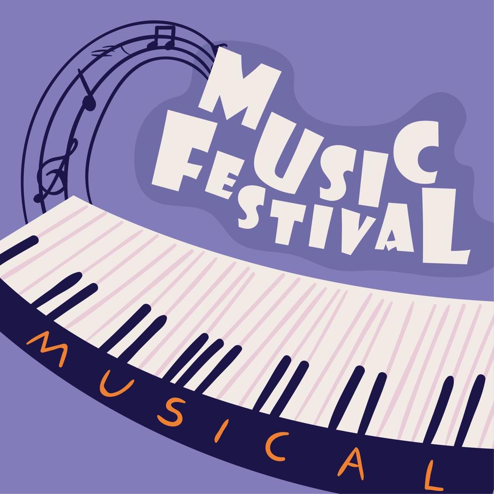 musica Festival, vettore design