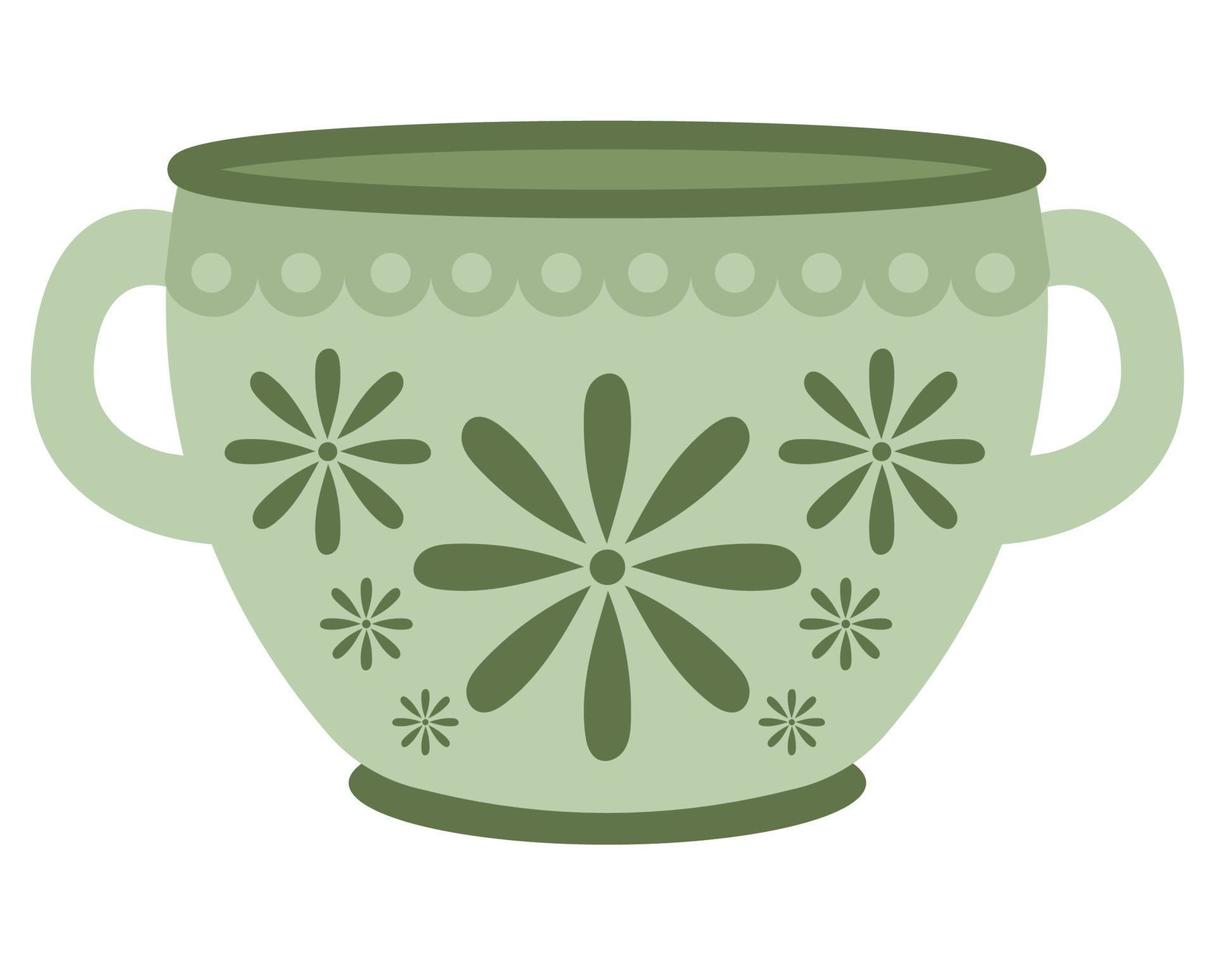 verde ceramica vaso vettore