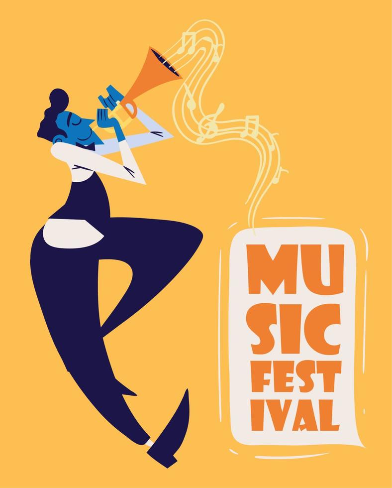 musica Festival manifesto nel vettore stile