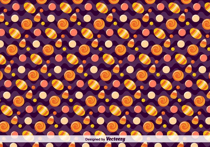 Vector Candy Pattern per Halloween