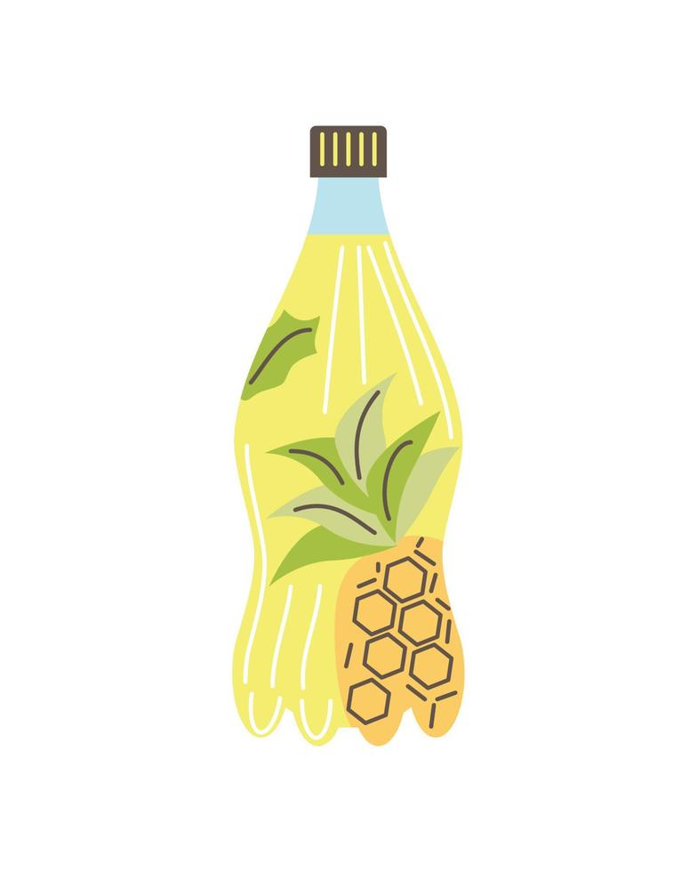 ananas succo bevanda vettore