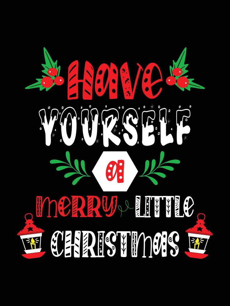 Natale lettering tipografia abbigliamento annate Natale maglietta design Natale merce disegni vettore