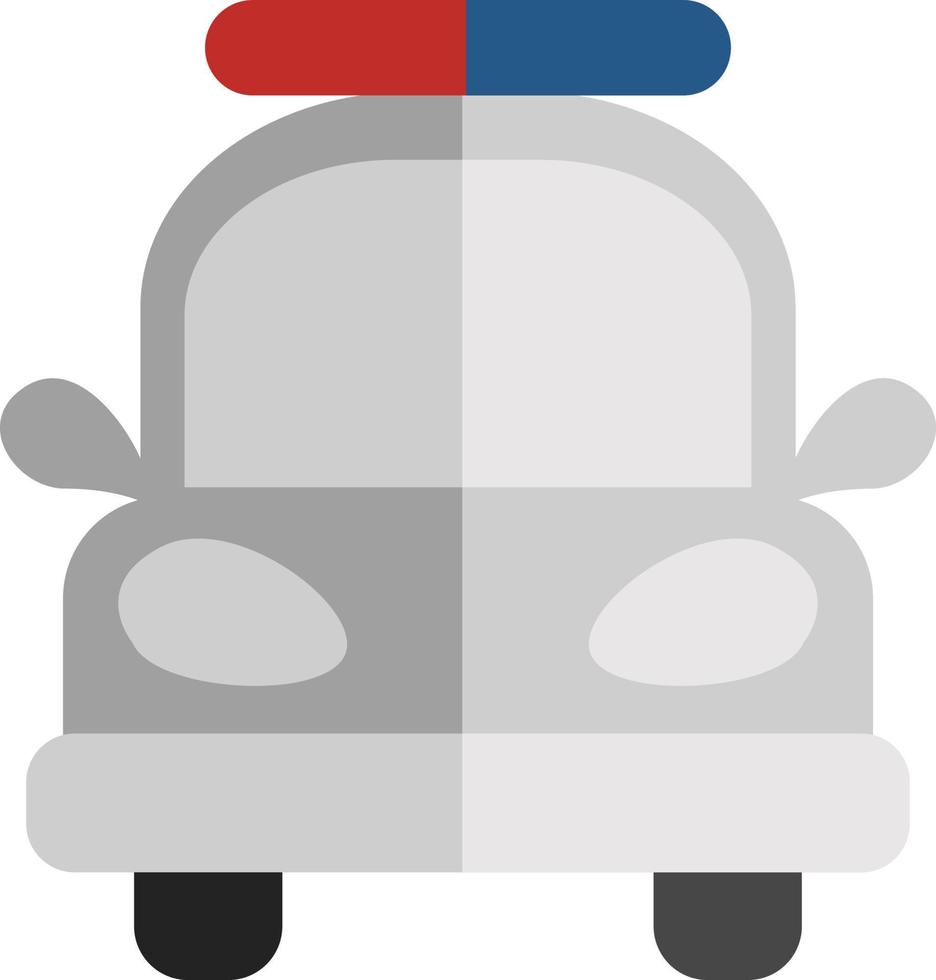 polizia macchina, illustrazione, vettore su bianca sfondo.